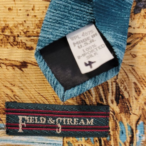 ❣️HP❣️ Field & Stream made in USA men's tie 100% silk - Picture 3 of 3